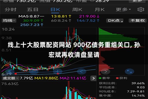 线上十大股票配资网站 900亿债务重组关口, 孙宏斌再收清盘呈请