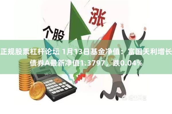 正规股票杠杆论坛 1月13日基金净值：富国天利增长债券A最新