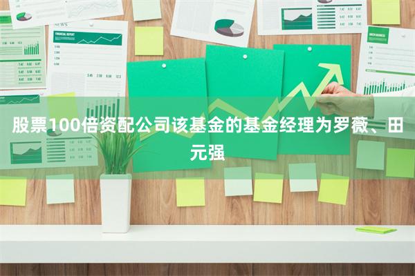 股票100倍资配公司该基金的基金经理为罗薇、田元强