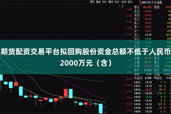 期货配资交易平台拟回购股份资金总额不低于人民币2000万元（含）