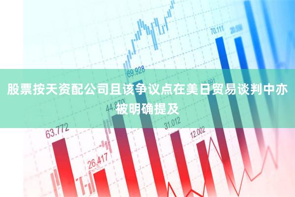 股票按天资配公司且该争议点在美日贸易谈判中亦被明确提及